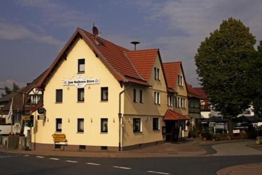 Hotel-Restaurant Zum Goldenen Stern Großalmerode Esterno foto